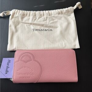 Tiffany & Co Long Zip around Wallet. New with tags. Pink color.